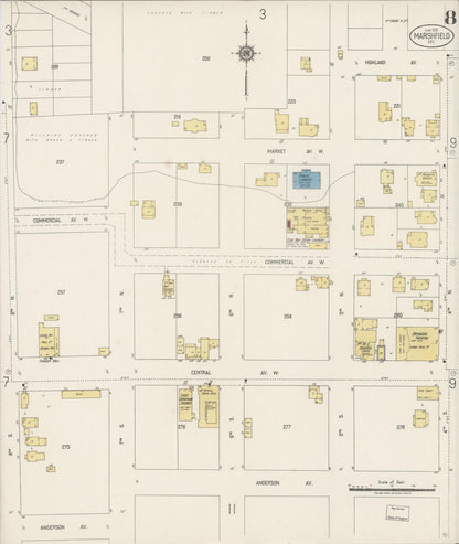 Sanborn Fire Insurance Map from Marshfield, Coos County, Oregon (1920), Sheet #0008 - Complete Map Set gallery image, historic Sanborn map, vintage wall art, Oregon Oregon