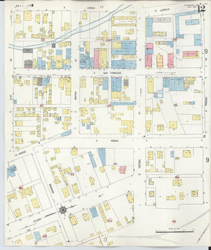 Sanborn Fire Insurance Map from Flagstaff, Coconino County, Arizona (1948), Sheet #0012 - Complete Map Set gallery image, historic Sanborn map, vintage wall art, Arizona Arizona