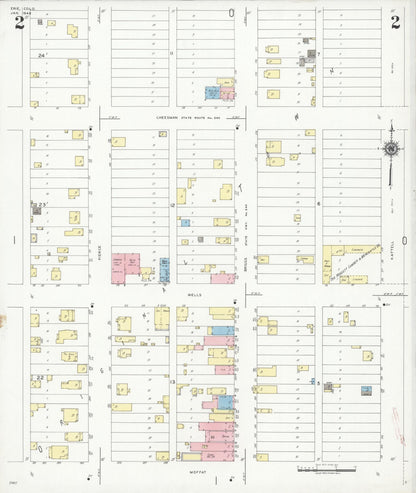Sanborn Fire Insurance Map from Erie, Weld County, Colorado (1948), Sheet #0002 - Complete Map Set gallery image, historic Sanborn map, vintage wall art, Colorado Colorado