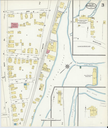 Sanborn Fire Insurance Map from Boonville, Oneida County, New York (1909), Sheet #0003 - Complete Map Set gallery image, historic Sanborn map, vintage wall art, New York New York