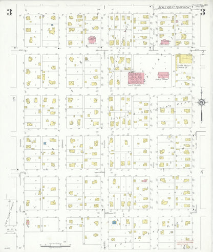 Sanborn Fire Insurance Map from Fullerton, Nance County, Nebraska (1937), Sheet #0003 - Complete Map Set gallery image, historic Sanborn map, vintage wall art, Nebraska Nebraska