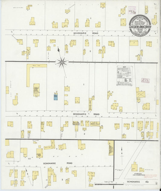 Sanborn Fire Insurance Map from Guilderland Center, Albany County, New York. (1909) – Historic Sanborn Fire Insurance Map Print