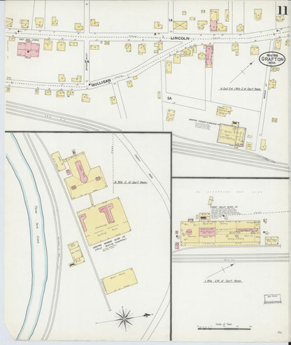 Sanborn Fire Insurance Map from Grafton, Taylor County, West Virginia (1906), Sheet #0011 - Complete Map Set gallery image, historic Sanborn map, vintage wall art, West Virginia West Virginia