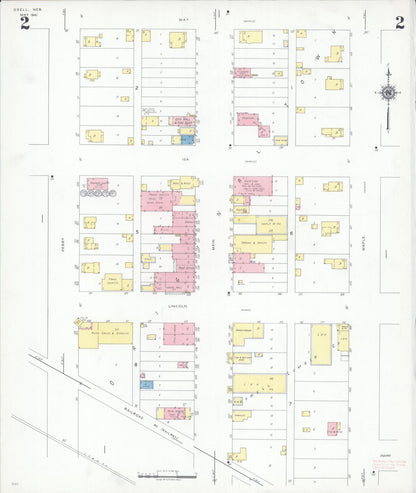 Sanborn Fire Insurance Map from Odell, Gage County, Nebraska (1941), Sheet #0002 - Complete Map Set gallery image, historic Sanborn map, vintage wall art, Nebraska Nebraska
