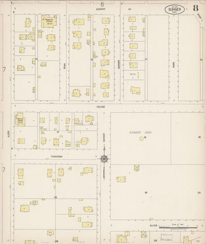 Sanborn Fire Insurance Map from Sumner, Pierce County, Washington (1919), Sheet #0008 - Complete Map Set gallery image, historic Sanborn map, vintage wall art, Washington Washington
