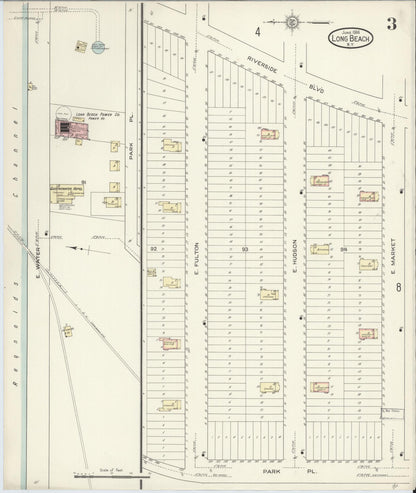 Sanborn Fire Insurance Map from Long Beach, Nassau County, New York (1914), Sheet #0003 - Complete Map Set gallery image, historic Sanborn map, vintage wall art, New York New York