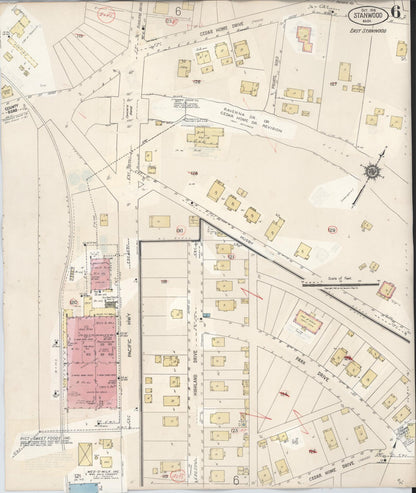 Sanborn Fire Insurance Map from Stanwood, Snohomish County, Washington (1953), Sheet #0006 - Complete Map Set gallery image, historic Sanborn map, vintage wall art, Washington Washington