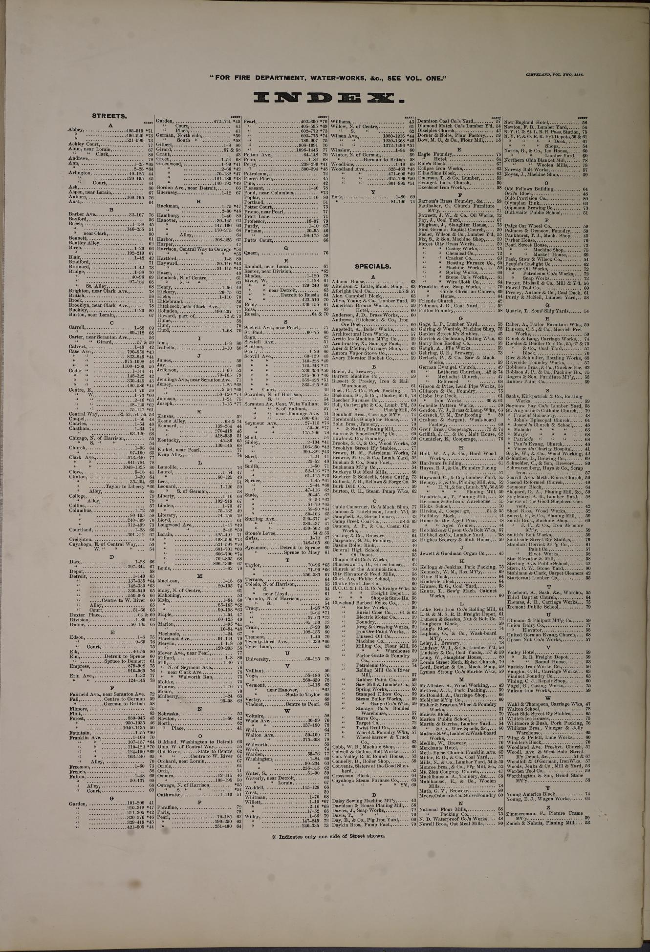Sanborn Fire Insurance Map from Cleveland, Cuyahoga County, Ohio (1886), Sheet #0001 - Complete Map Set gallery image, historic Sanborn map, vintage wall art, Ohio Ohio