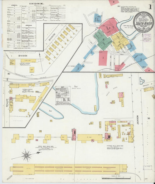Sanborn Fire Insurance Map from South River, Middlesex County, New Jersey. (1904) – Historic Sanborn Fire Insurance Map Print
