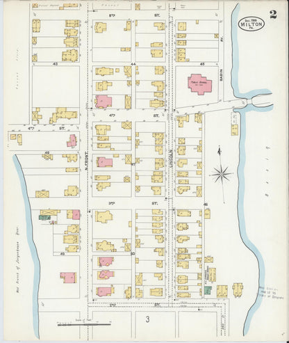 Sanborn Fire Insurance Map from Milton, Northumberland County, Pennsylvania (1906), Sheet #0002 - Complete Map Set gallery image, historic Sanborn map, vintage wall art, Pennsylvania Pennsylvania
