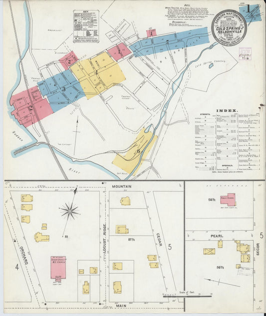 Sanborn Fire Insurance Map from Cold Spring, Putnam County, New York. (1905) – Historic Sanborn Fire Insurance Map Print