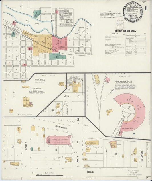 Sanborn Fire Insurance Map from Melrose, Stearns County, Minnesota. (1900) – Map View