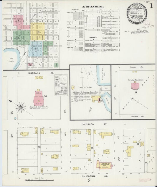 Sanborn Fire Insurance Map from Morris, Stevens County, Minnesota. (1896) – Map View