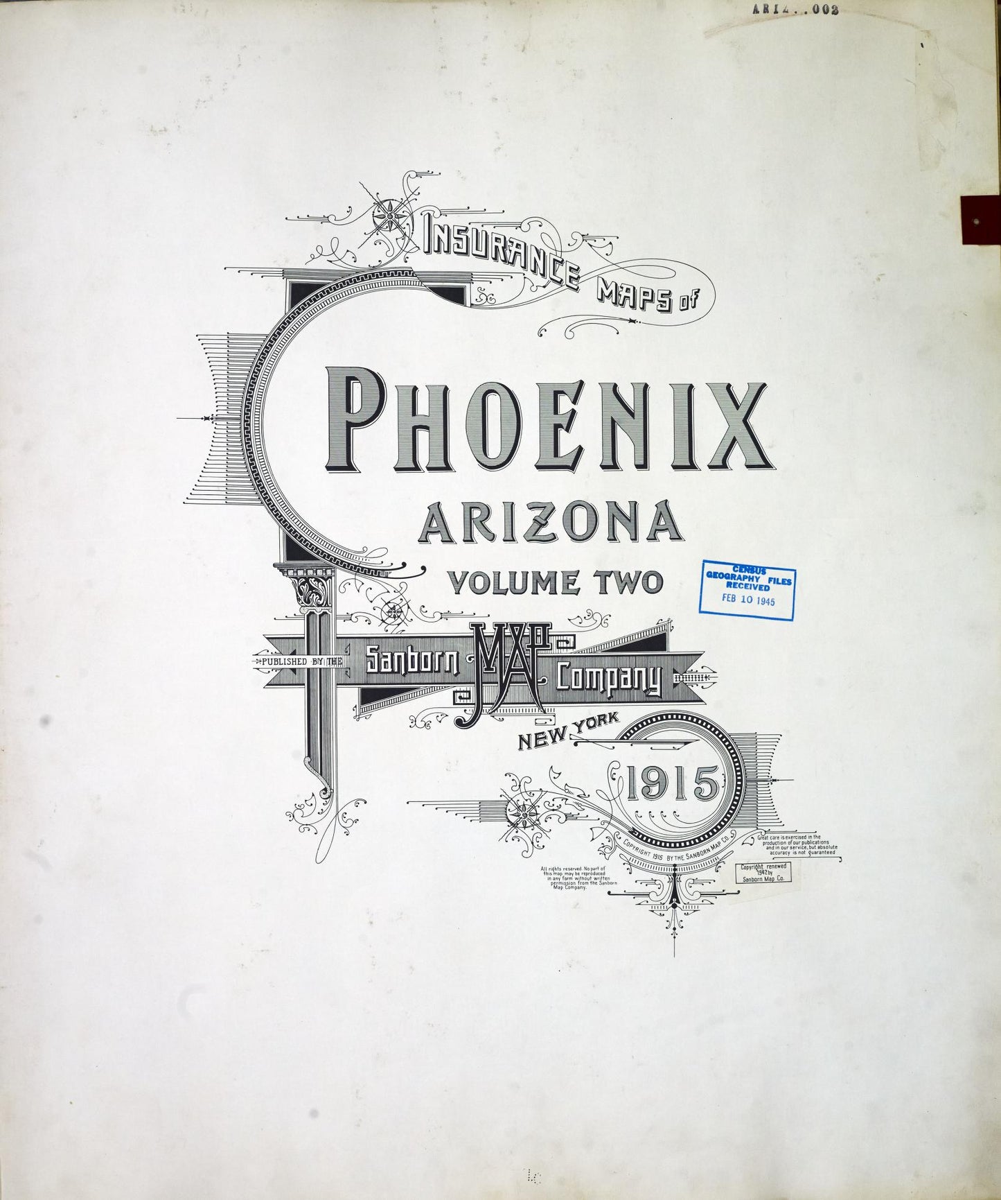 Sanborn Fire Insurance Map from Phoenix, Maricopa County, Arizona (1949), Sheet #0001 - Complete Map Set gallery image, historic Sanborn map, vintage wall art, Arizona Arizona