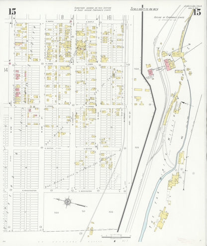 Sanborn Fire Insurance Map from Leadville, Lake County, Colorado (1937), Sheet #0015 - Complete Map Set gallery image, historic Sanborn map, vintage wall art, Colorado Colorado