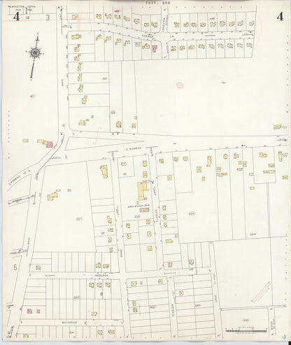 Sanborn Fire Insurance Map from Newington, Hartford County, Connecticut (1947), Sheet #0004 - Complete Map Set gallery image, historic Sanborn map, vintage wall art, Connecticut Connecticut
