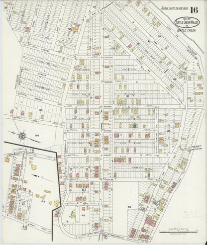 Sanborn Fire Insurance Map from Turtle Creek Valley, Allegheny County, Pennsylvania (1919), Sheet #0016 - Complete Map Set gallery image, historic Sanborn map, vintage wall art, Pennsylvania Pennsylvania