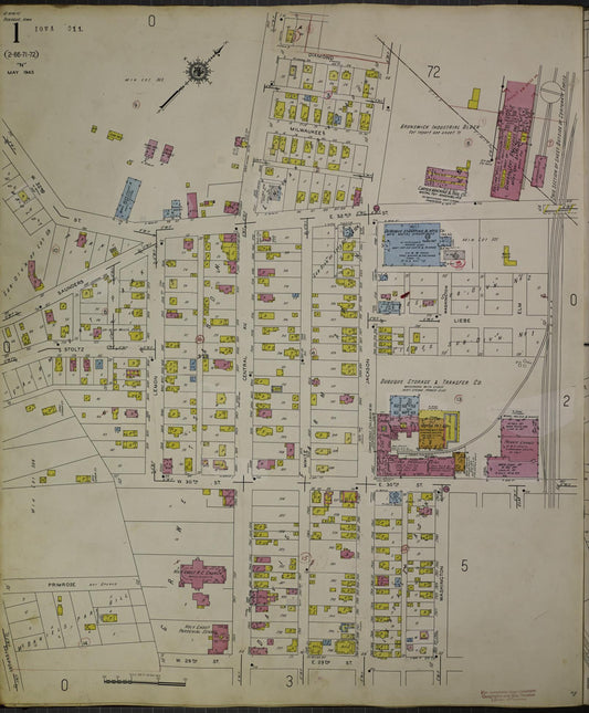 Sanborn Fire Insurance Map from Dubuque, Dubuque County, Iowa. (1950) – Map View