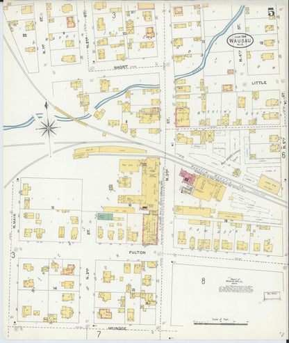 Sanborn Fire Insurance Map from Wausau, Marathon County, Wisconsin (1904), Sheet #0005 - Complete Map Set gallery image, historic Sanborn map, vintage wall art, Wisconsin Wisconsin