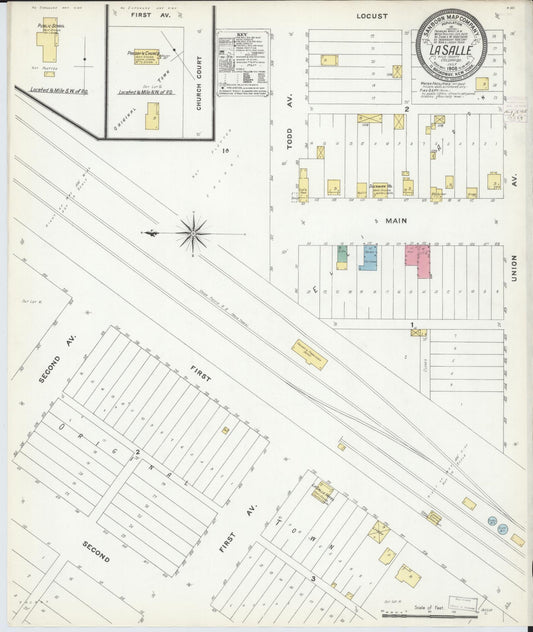 Sanborn Fire Insurance Map from La Salle, Weld County, Colorado (1908), Sheet #0001 - Historic Sanborn Fire Insurance Map Print, vintage old map wall art, antique decor, genealogy gift, Colorado Colorado map