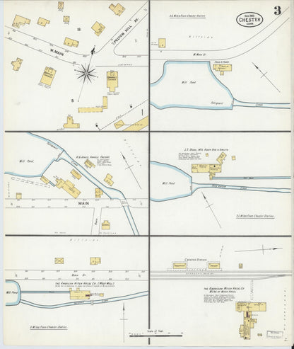 Sanborn Fire Insurance Map from Chester, Middlesex County, Connecticut (1903), Sheet #0003 - Complete Map Set gallery image, historic Sanborn map, vintage wall art, Connecticut Connecticut