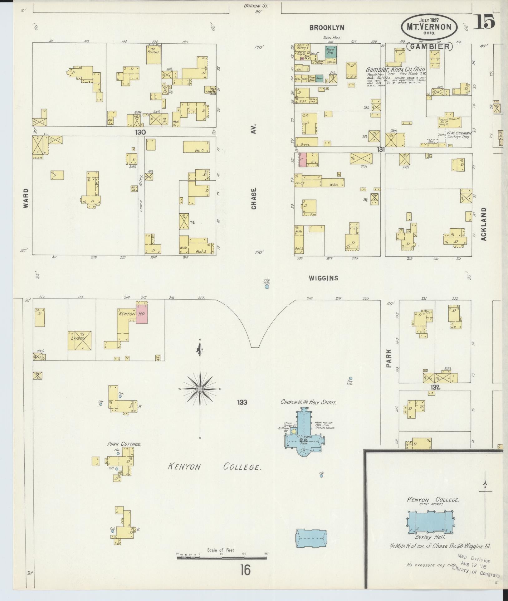 Sanborn Fire Insurance Map from Mount Vernon, Knox County, Ohio (1897), Sheet #0015 - Complete Map Set gallery image, historic Sanborn map, vintage wall art, Ohio Ohio
