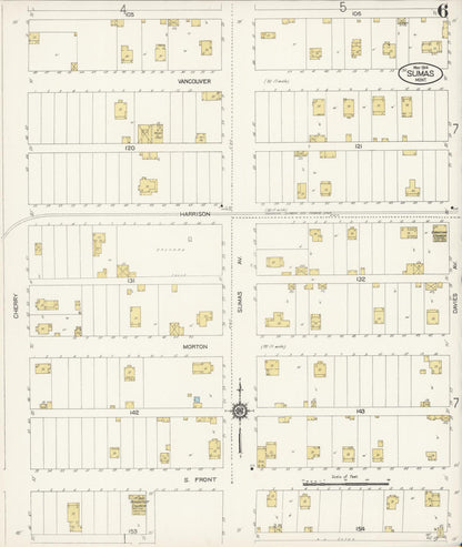 Sanborn Fire Insurance Map from Sumas, Whatcom County, Washington (1914), Sheet #0006 - Complete Map Set gallery image, historic Sanborn map, vintage wall art, Washington Washington