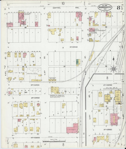 Sanborn Fire Insurance Map from Nebraska City, Otoe County, Nebraska (1906), Sheet #0008 - Complete Map Set gallery image, historic Sanborn map, vintage wall art, Nebraska Nebraska