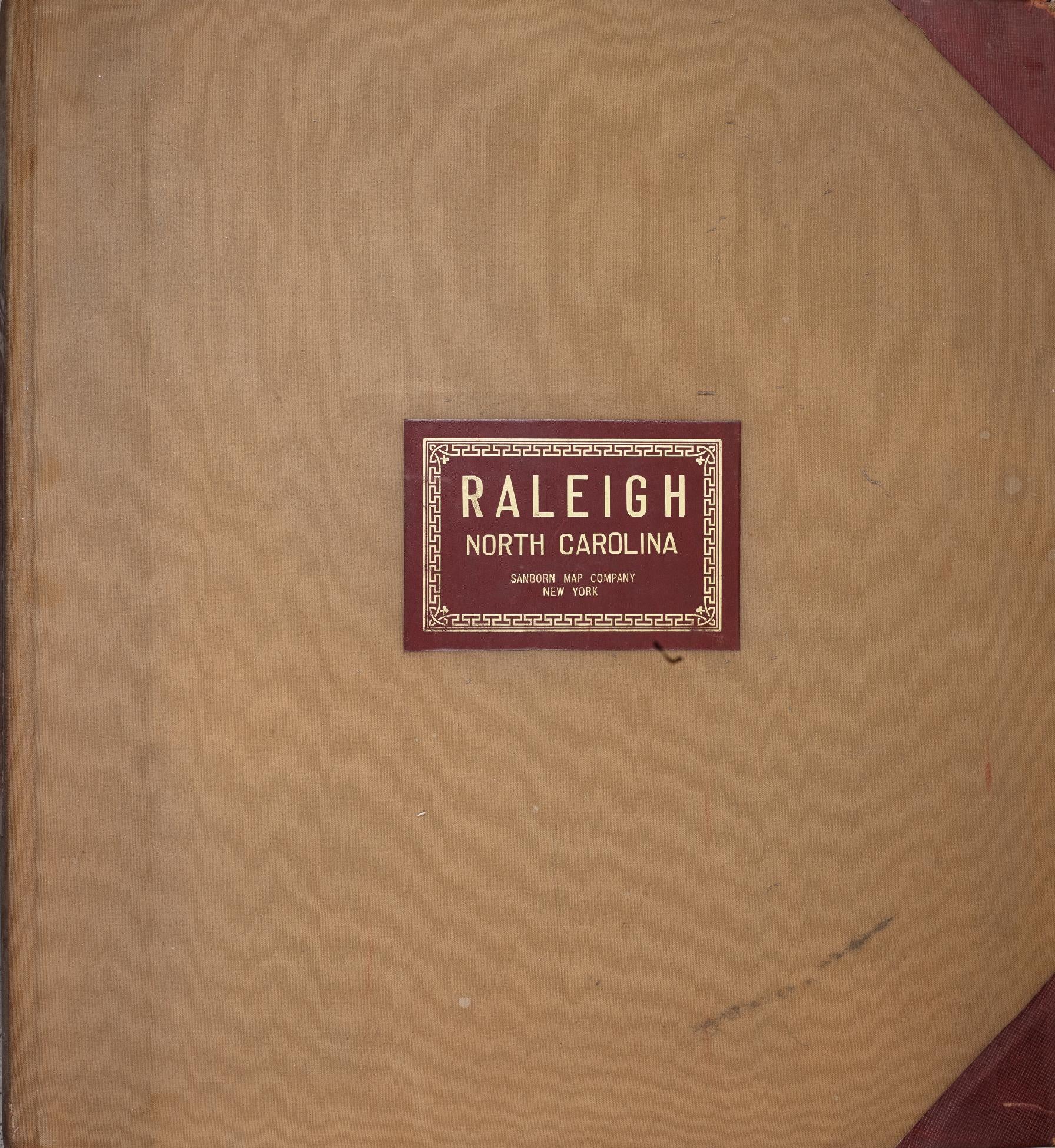 Sanborn Fire Insurance Map from Raleigh, Wake County, North Carolina (1950), Sheet #0001 - Historic Sanborn Fire Insurance Map Print, vintage old map wall art, antique decor, genealogy gift, North Carolina North Carolina map