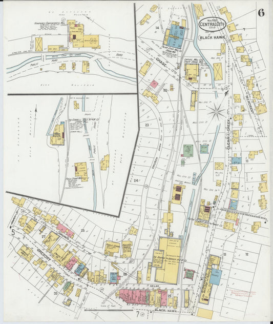 Sanborn Fire Insurance Map from Central City, Gilpin County, Colorado (1900), Sheet #0006 - Historic Sanborn Fire Insurance Map Print, vintage old map wall art, antique decor, genealogy gift, Colorado Colorado map