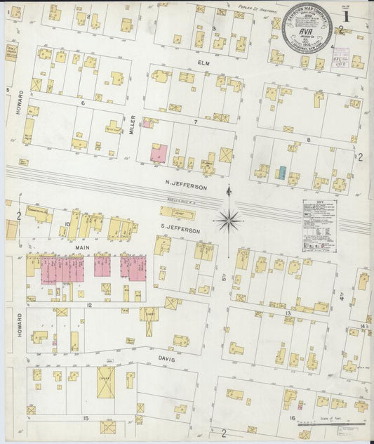 Sanborn Fire Insurance Map from Ava, Jackson County, Illinois. (1902) – Map View