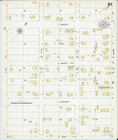 Sanborn Fire Insurance Map from Lake City, Wabasha County, Minnesota (1909), Sheet #0010 - Complete Map Set gallery image, historic Sanborn map, vintage wall art, Minnesota Minnesota