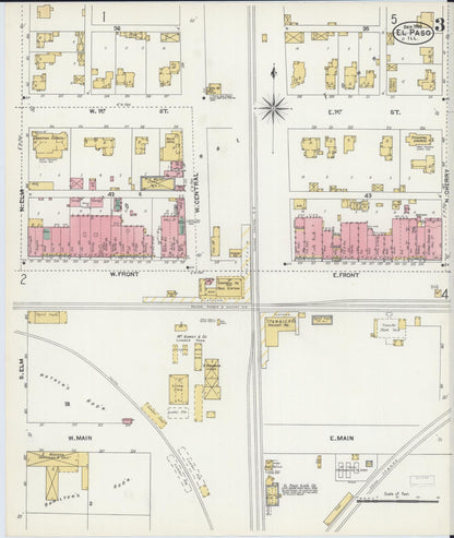 Sanborn Fire Insurance Map from El Paso, Woodford County, Illinois (1906), Sheet #0003 - Historic Sanborn Fire Insurance Map Print, vintage old map wall art, antique decor, genealogy gift, Illinois Illinois map