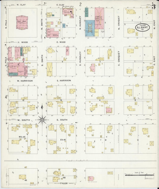 Sanborn Fire Insurance Map from Albany, Gentry County, Missouri (1909), Sheet #0003 - Historic Sanborn Fire Insurance Map Print, vintage old map wall art, antique decor, genealogy gift, Missouri Missouri map
