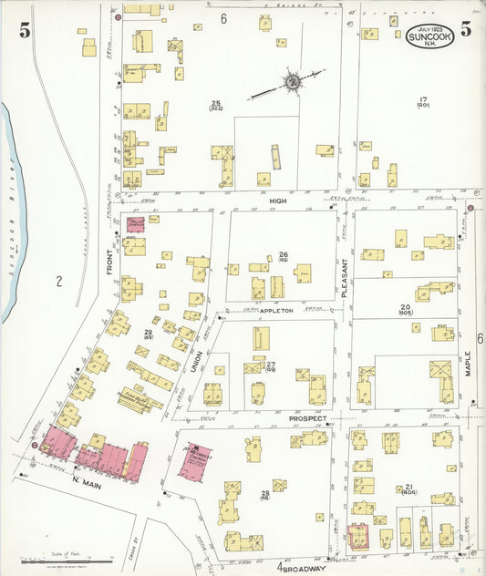 Sanborn Fire Insurance Map from Suncook, Merrimack County, New Hampshire (1923), Sheet #0005