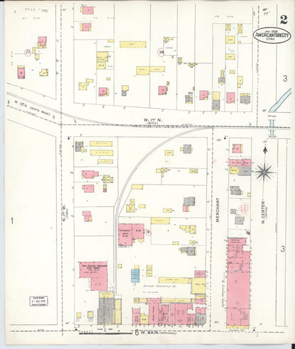 Sanborn Fire Insurance Map from American Fork, Utah County, Utah (1938), Sheet #0002 - Complete Map Set gallery image, historic Sanborn map, vintage wall art, American Fork Utah