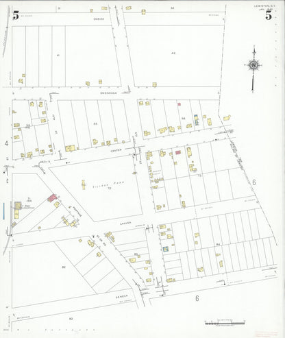 Sanborn Fire Insurance Map from Lewiston, Niagara County, New York (1940), Sheet #0005 - Complete Map Set gallery image, historic Sanborn map, vintage wall art, New York New York