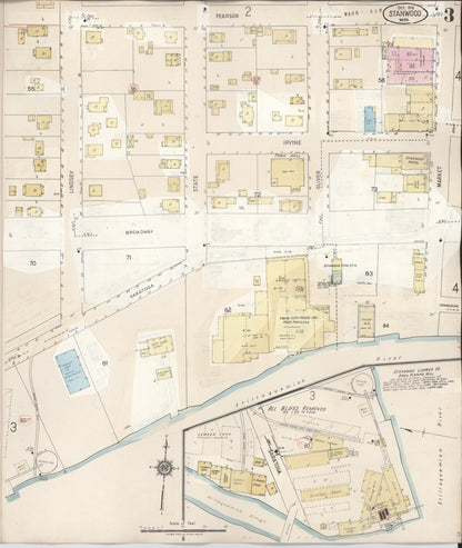 Sanborn Fire Insurance Map from Stanwood, Snohomish County, Washington (1953), Sheet #0003 - Complete Map Set gallery image, historic Sanborn map, vintage wall art, Washington Washington