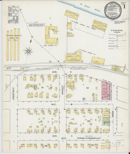 Sanborn Fire Insurance Map from Cloquet, Carlton County, Minnesota. (1892) – Map View