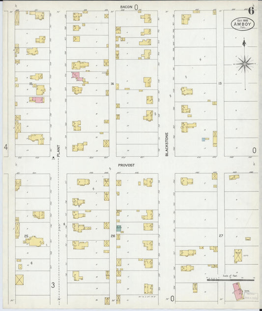 Sanborn Fire Insurance Map from Amboy, Lee County, Illinois (1902), Sheet #0006 - Historic Sanborn Fire Insurance Map Print, vintage old map wall art, antique decor, genealogy gift, Illinois Illinois map