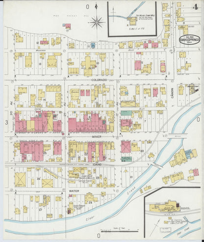 Sanborn Fire Insurance Map from Idaho Springs, Clear Creek County, Colorado (1900), Sheet #0004 - Complete Map Set gallery image, historic Sanborn map, vintage wall art, Idaho Idaho