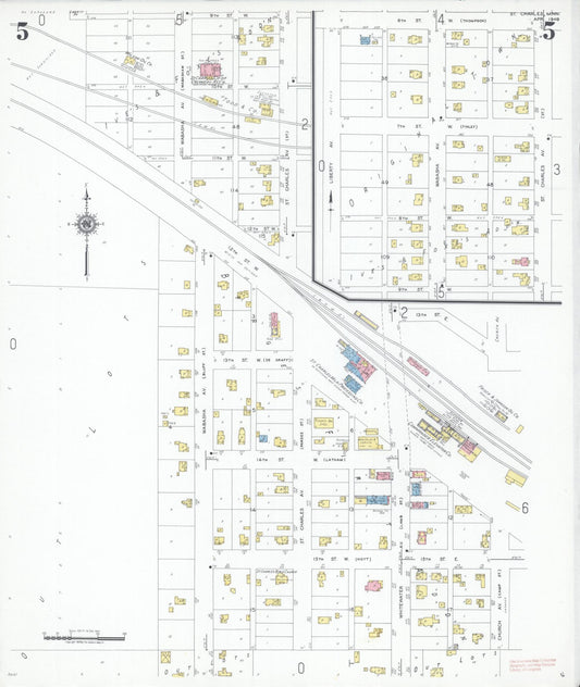 Sanborn Fire Insurance Map from Saint Charles, Winona County, Minnesota (1949), Sheet #0005 - Historic Sanborn Fire Insurance Map Print, vintage old map wall art, antique decor, genealogy gift, Minnesota Minnesota map