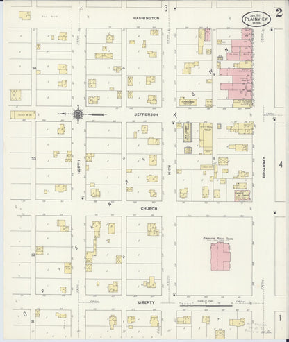 Sanborn Fire Insurance Map from Plainview, Wabasha County, Minnesota (1911), Sheet #0002 - Historic Sanborn Fire Insurance Map Print, vintage old map wall art, antique decor, genealogy gift, Minnesota Minnesota map