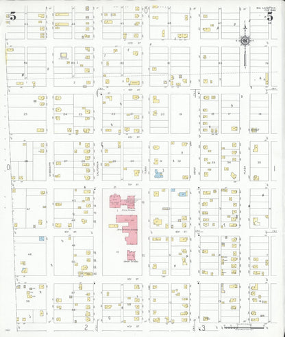 Sanborn Fire Insurance Map from Big Lake, Reagan County, Texas (1949), Sheet #0005 - Complete Map Set gallery image, historic Sanborn map, vintage wall art, Texas Texas