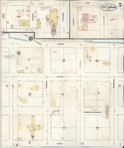 Sanborn Fire Insurance Map from Port Townsend, Jefferson County, Washington (1949), Sheet #0005 - Complete Map Set gallery image, historic Sanborn map, vintage wall art, Washington Washington