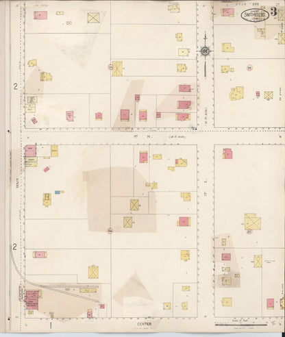 Sanborn Fire Insurance Map from Smithfield, Cache County, Utah (1929), Sheet #0003 - Complete Map Set gallery image, historic Sanborn map, vintage wall art, Utah Utah