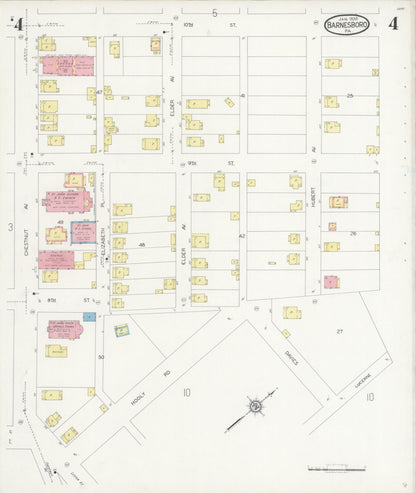 Sanborn Fire Insurance Map from Barnesboro, Cambria County, Pennsylvania (1930), Sheet #0004 - Complete Map Set gallery image, historic Sanborn map, vintage wall art, Pennsylvania Pennsylvania
