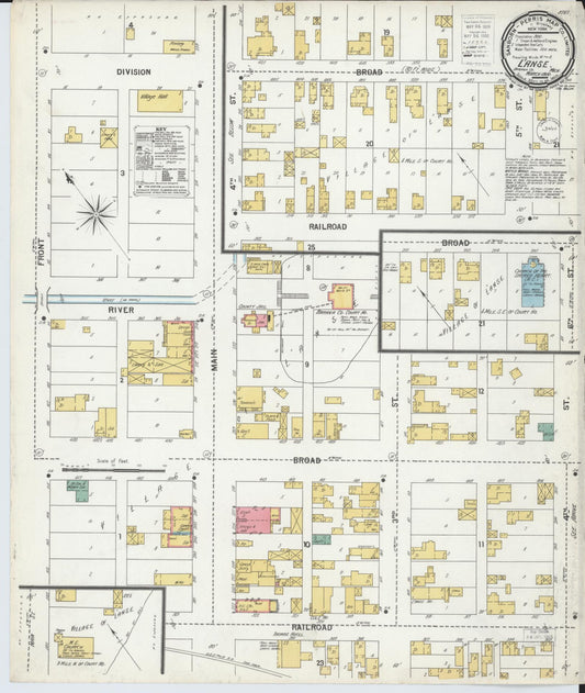 Sanborn Fire Insurance Map from L'Anse, Baraga County, Michigan (1900), Sheet #0001 - Historic Sanborn Fire Insurance Map Print, vintage old map wall art, antique decor, genealogy gift, Michigan Michigan map