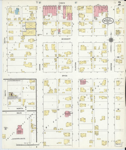 Sanborn Fire Insurance Map from Boswell, Benton County, Indiana (1910), Sheet #0002 - Historic Sanborn Fire Insurance Map Print, vintage old map wall art, antique decor, genealogy gift, Indiana Indiana map