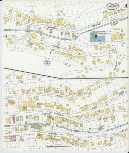 Sanborn Fire Insurance Map from Central City, Gilpin County, Colorado (1900), Sheet #0004 - Complete Map Set gallery image, historic Sanborn map, vintage wall art, Colorado Colorado